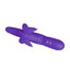 Fluttering Butterfly Silicone Rabbit Vibrator - Purple