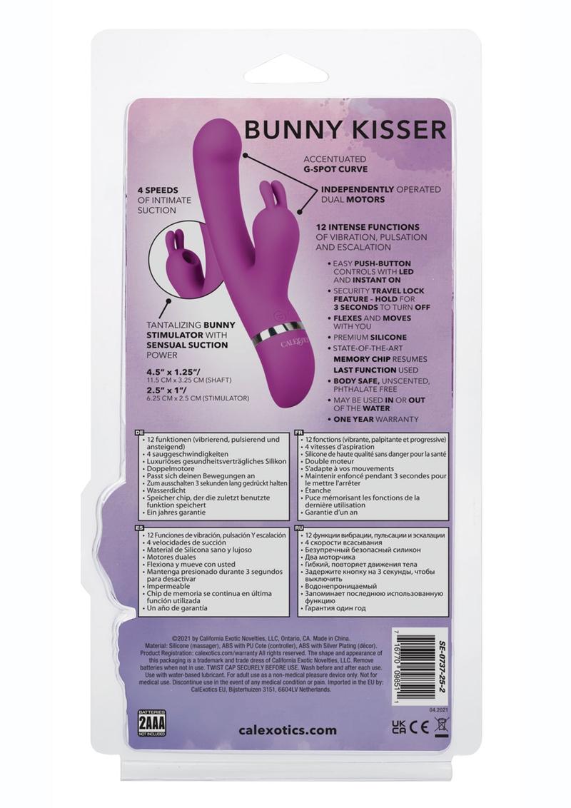 Foreplay Frenzy Bunny Kisser Silicone Rabbit Vibrator - Purple