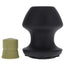 Fort Troff Kum Keeper Silicone Open End Anal Plug - Black - Large