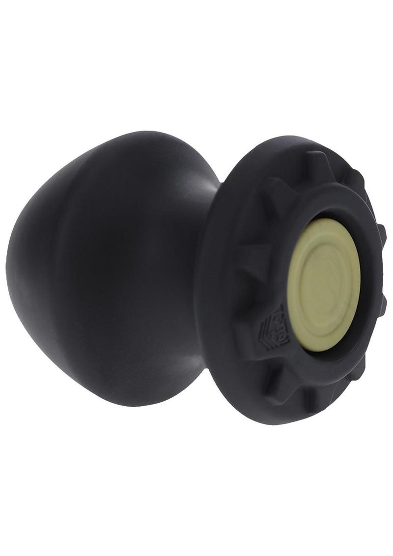 Fort Troff Kum Keeper Silicone Open End Anal Plug - Black - Large