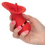 French Kiss Seducer Rechargeable Silicone Clitoral Stimulator - Red