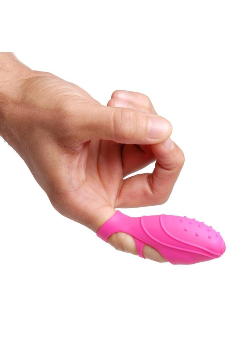 Frisky Bang Her Silicone G-Spot Finger Vibrator - Pink