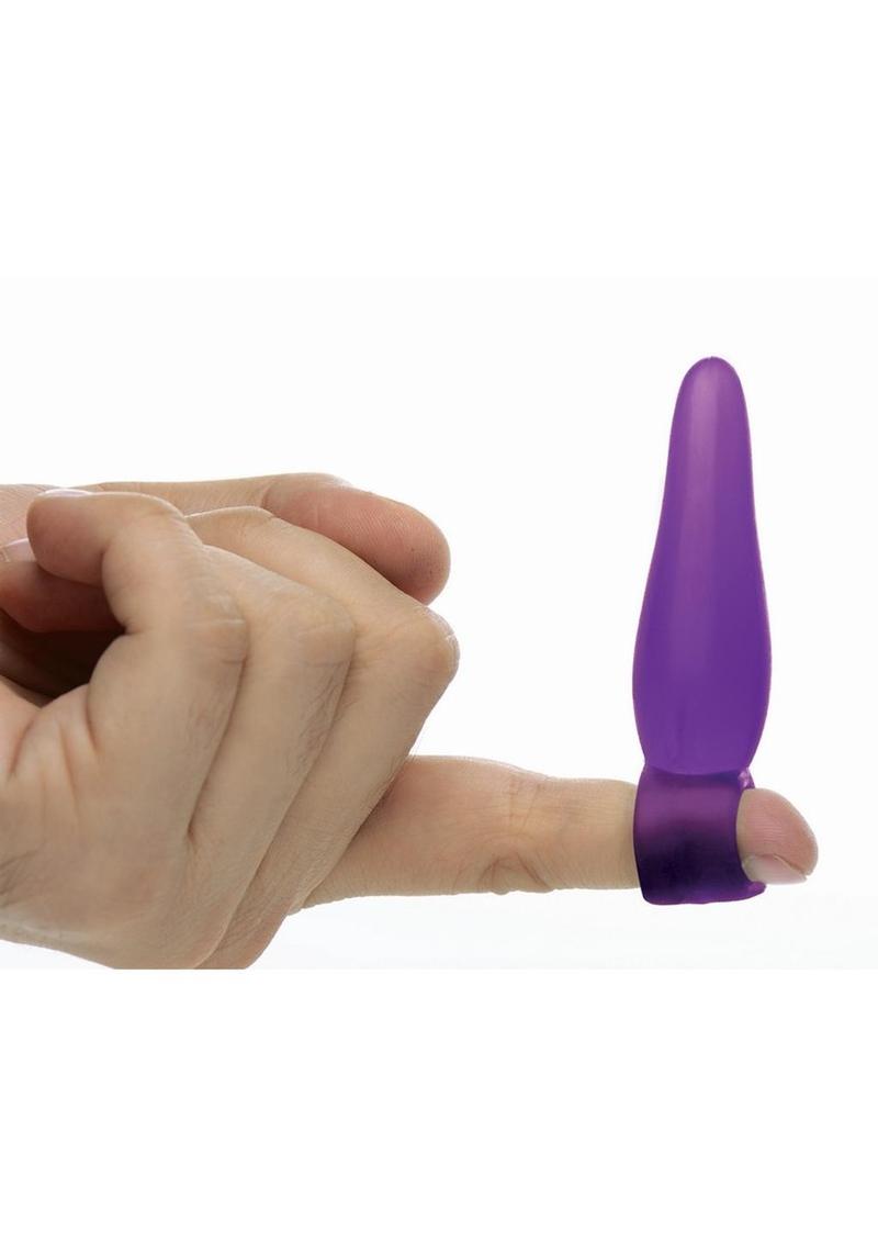 Frisky Fanny Fiddlers 3 Piece Finger Rimmer Set + Vibrating Bullet - Purple