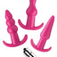 Frisky Thrill Trio Anal Plug - Pink - Set