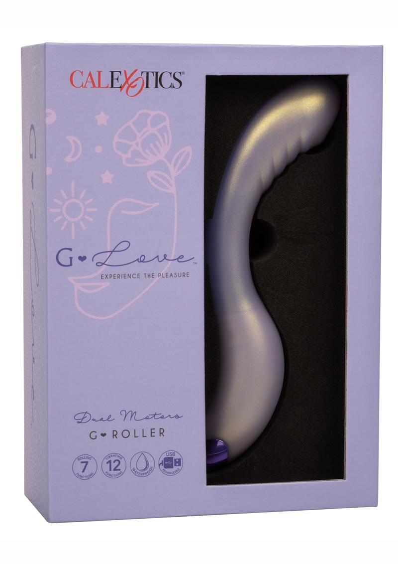 G-Love G-Roller Rechargeable Silicone Vibrator with Ridges - Purple