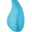 Gaia Eco Caress Rechargeable Plant Based Vibrator - Aqua/Blue
