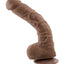 Gender X Flexskin Poseable True Feel Dildo - Chocolate - 10in