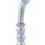 Gender X Lustrous Galaxy Wand Glass Dildo - Blue/Green/Multicolor/Purple
