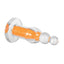 Gender X Orange Dream Silicone Rechargeable Beads with Remote Control - Clear/Orange