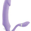 Gender X Orgasmic Orchid Rechargeable Silicone Vibrator with Clitoral Stimulator - Purple