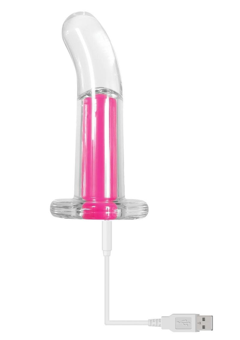 Gender X Pink Paradise Silicone Rechargeable Vibrator with Remote Control - Clear/Pink