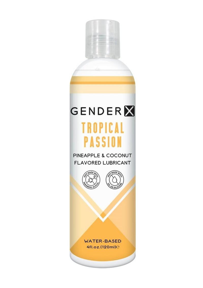 Gender X Tropical Passion Water Based Flavored Lubricant - 4oz.