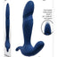 Gender X True Blue Rechargeable Silicone Thrusting Anal Vibrator - Blue