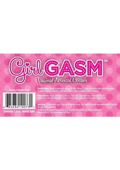 Girl Gasm Vaginal Arousal - Cream - 1.5oz