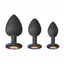 Glams Spades Trainer Kit Silicone Plugs - Black - 3pc