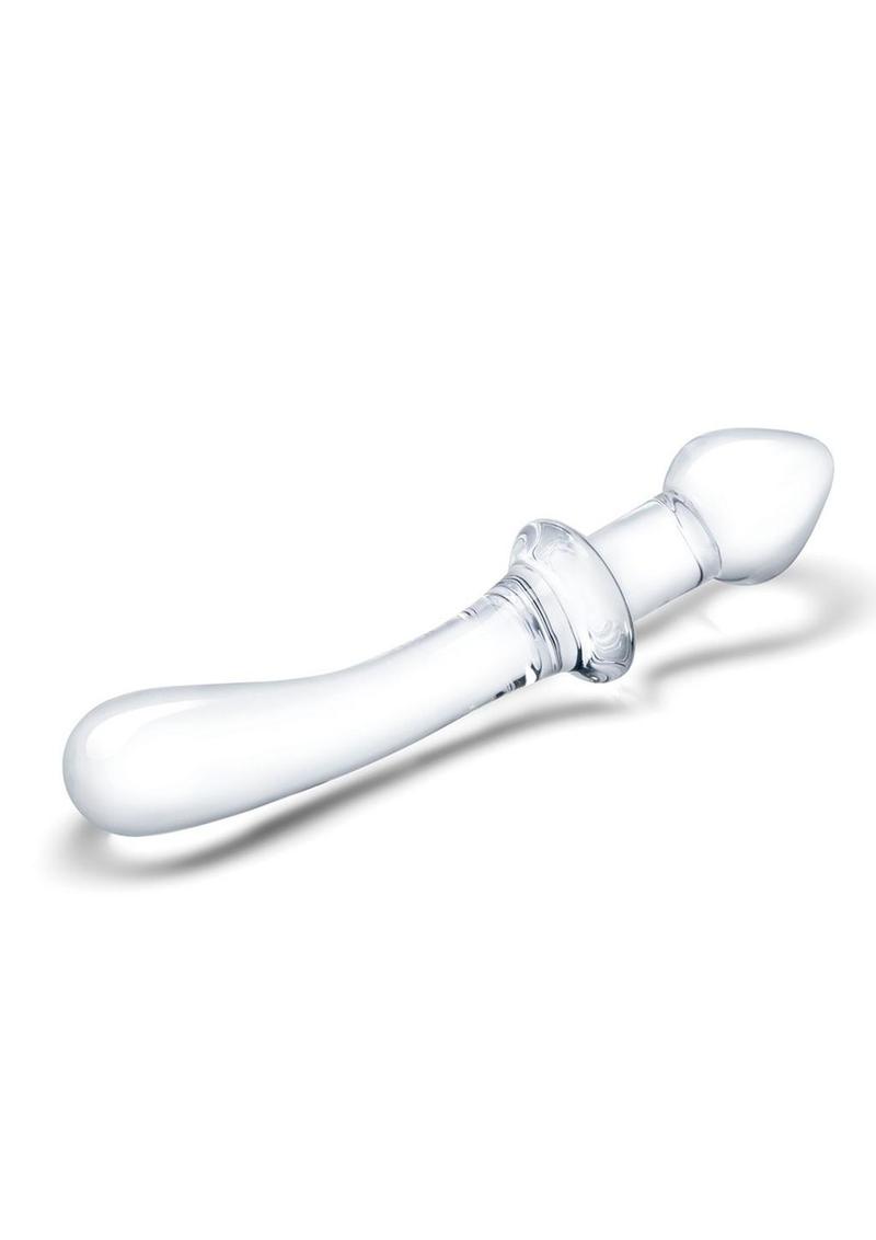 Glas Classic Curved Dual-Ended Dildo - Clear - 9in