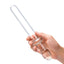 Glas Classic Smooth Dual-Ended Dildo - Clear - 9.25in