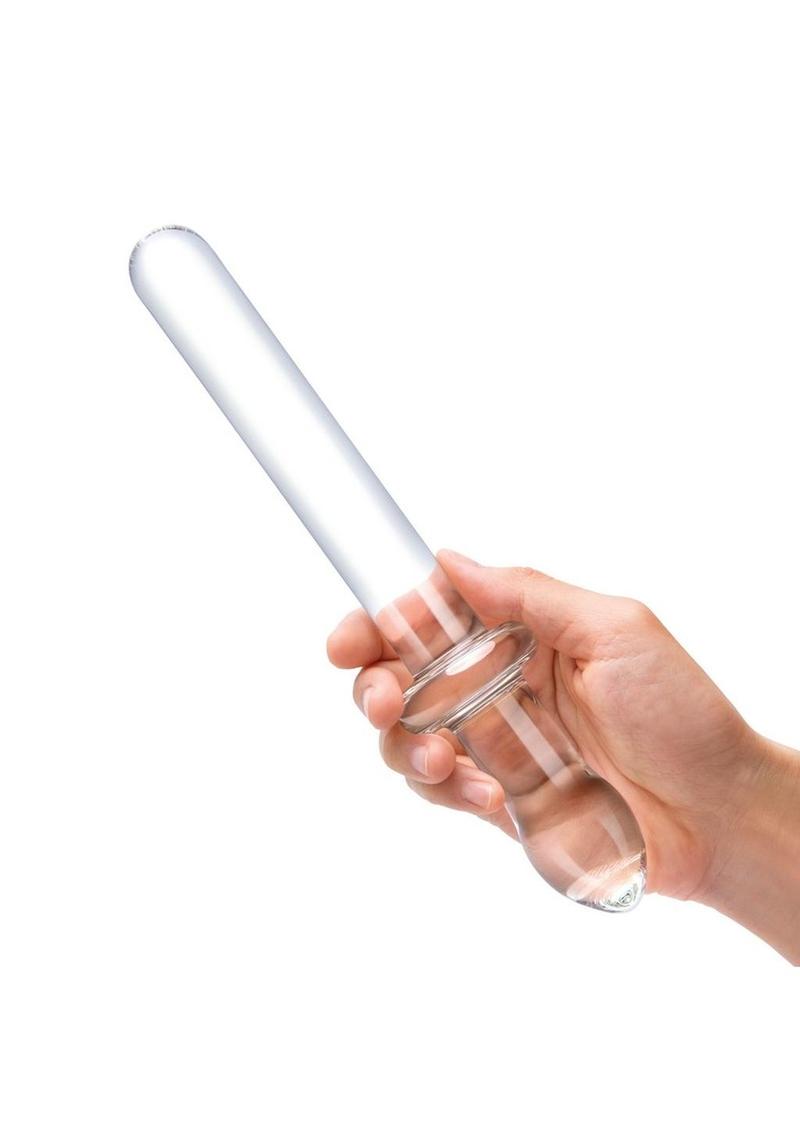 Glas Classic Smooth Dual-Ended Dildo - Clear - 9.25in