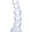 Glas Curved Beaded Glass Dildo - Clear - 5in