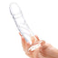 Glas Curved Realistic Glass Dildo with Veins