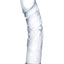 Glas Curved Realistic Glass Dildo with Veins