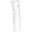 Glas Dildo Glass with Veins and Flat Base - Clear - 12in