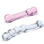 Glas Double Pleasure Glass Dildo - Pink/White - 2 Piece/Set