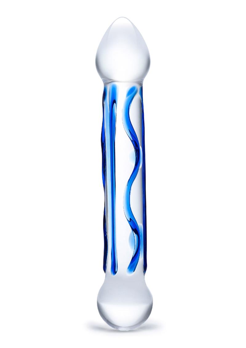 Glas Full Tip Glass Textured Dildo