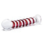 Glas Mr. Swirly Glass Dildo - Clear/Red - 10in