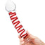 Glas Mr. Swirly Glass Dildo - Clear/Red - 8in