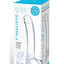 Glas Realistic Curved Glass G-Spot Dildo - Clear - 7in