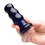 Glas Rechargeable Remote Controlled Vibrating Glass Beaded Buttplug