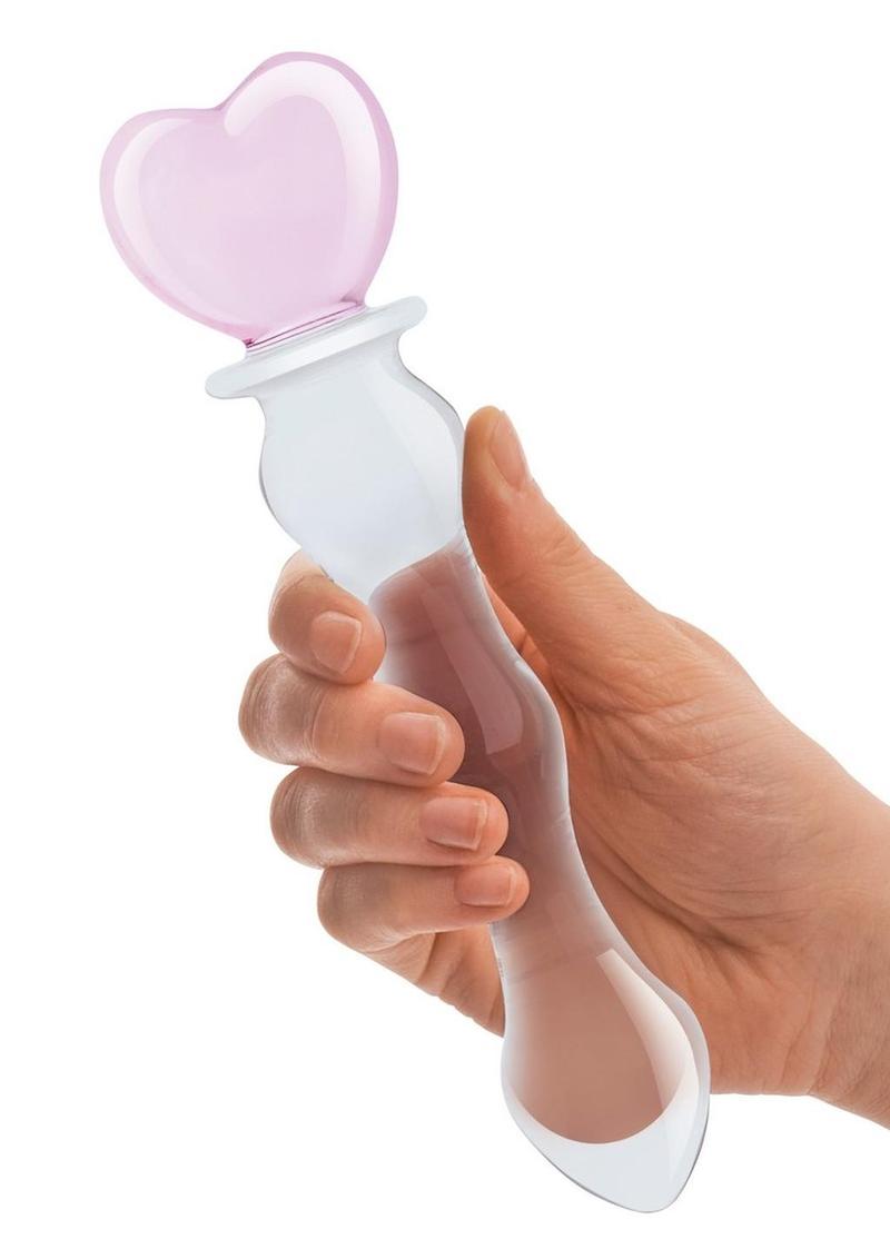 Glas Sweetheart Dildo - Clear/Pink