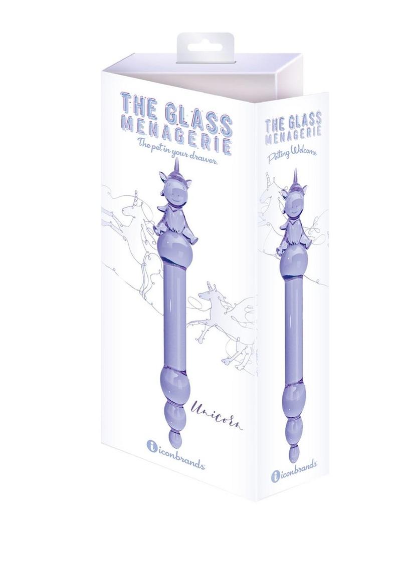 Glass Menagerie Unicorn Dildo - Purple