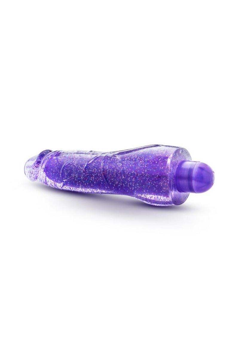 Glow Dicks Molly Glitter Vibrator - Glow In The Dark/Purple