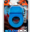 Glowdick Silicone Cockring with Led - Blue Ice - Blue