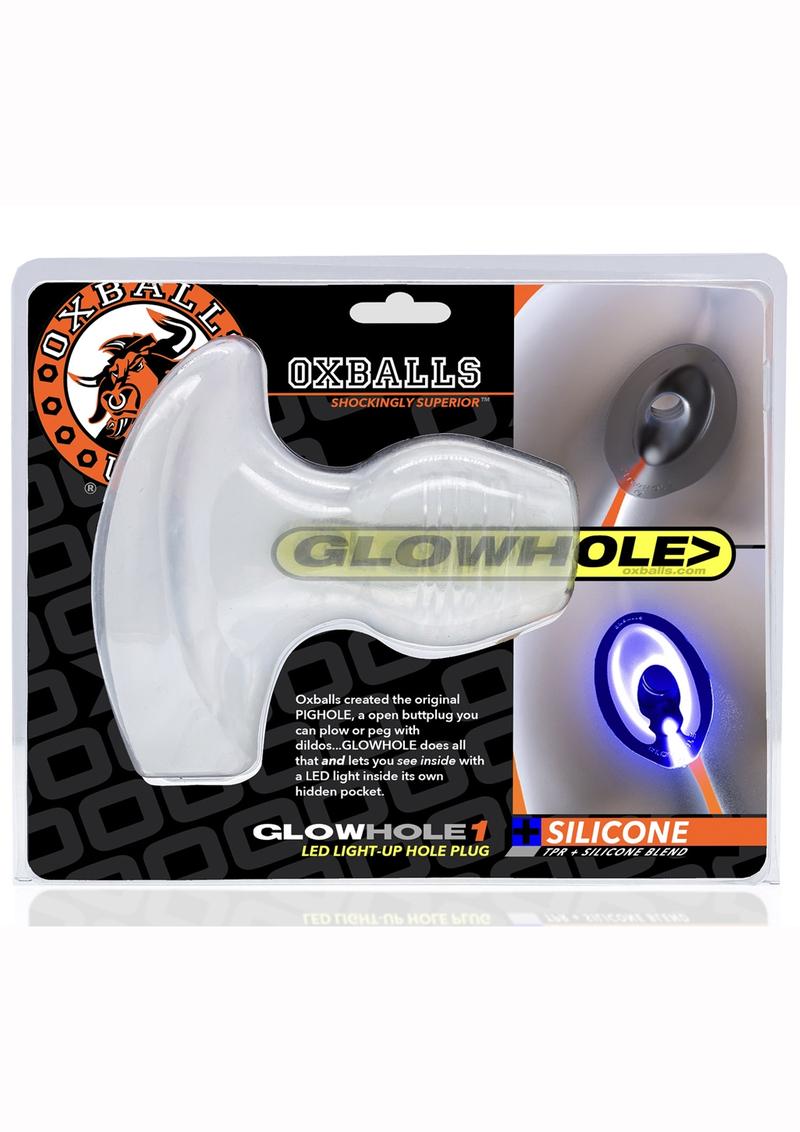 Glowhole 1 Light Up Hollow Silicone Buttplug