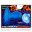 Glowhole 2 Hollow Buttplug with Led Insert - Large - Blue Morph