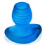 Glowhole 2 Hollow Buttplug with Led Insert - Large - Blue Morph