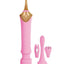 Goddess Pink Elegance Rechargeable Silicone Duel End Massager - Pink