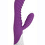 Gossip Celia 20x Ribbed Silicone Rabbit Vibrator - Purple