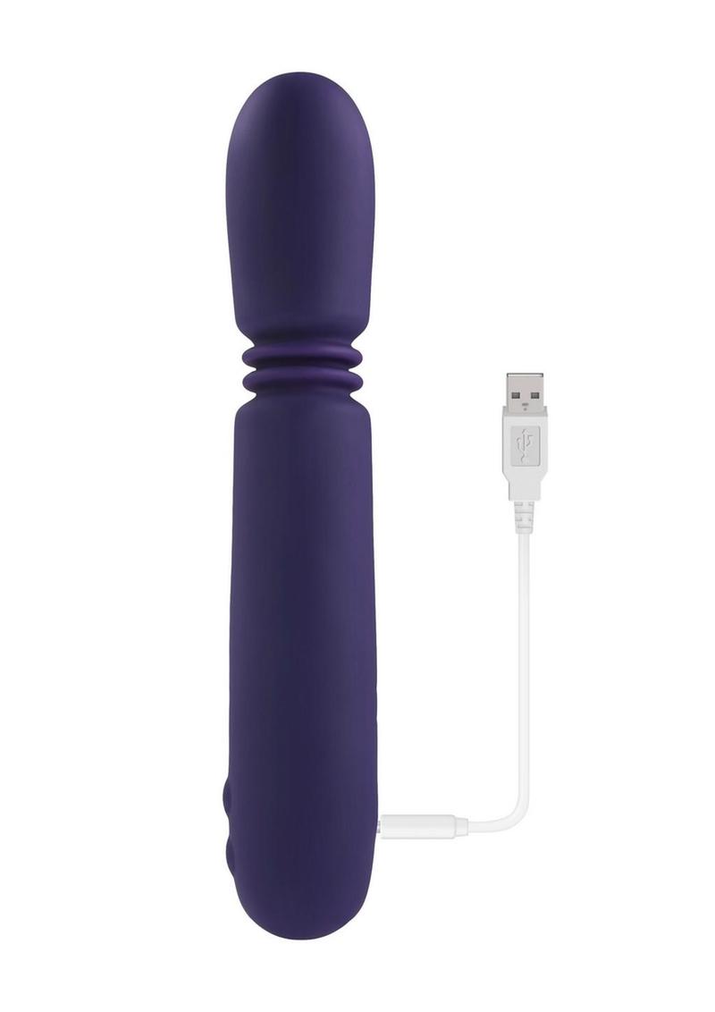 Handy Thruster Rechargeable Silicone Vibrator - Purple