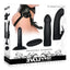 Heavenly Harness Kit Rechargeable Silicone Vibrator with Remote Control - Black