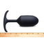 Heavy Hitters Premium Silicone Weighted Anal Plug - Black - XLarge