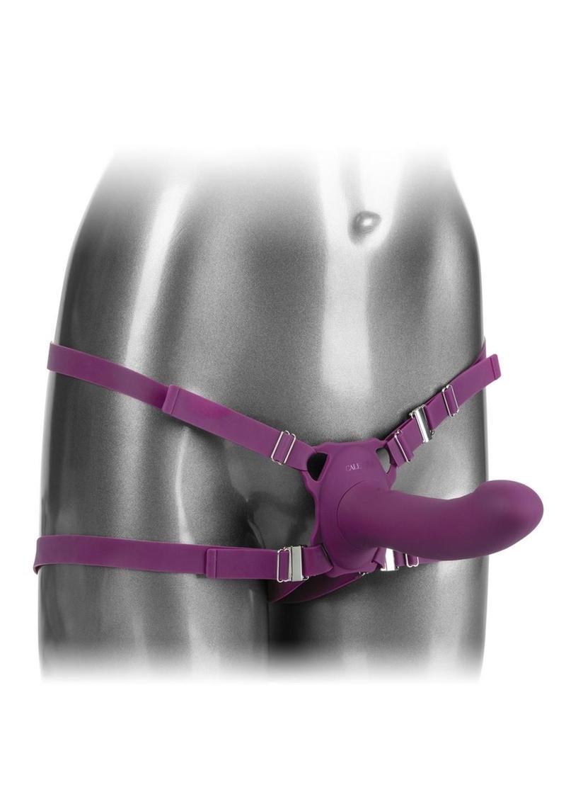 Her Royal Harness Me2 Rumble Silicone Strap-On Probe - Purple