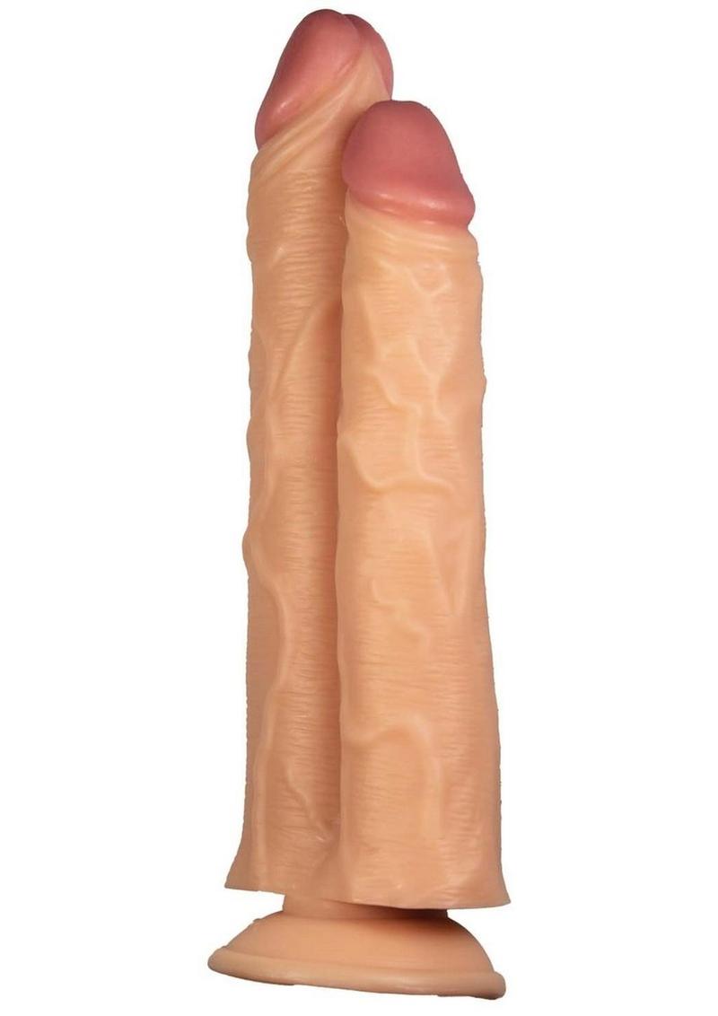 Hero My Twofer Double Dildo with Suction Cup - Vanilla