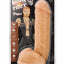 Hung Rider Trigger Dildo with Balls - Flesh/Vanilla - 8.5in