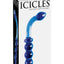 Icicles No. 31 Double-Sided Glass G-Spot Massager and Anal Probe - Blue