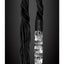 Icicles No. 38 Textured Glass Dildo with Flogger - Black/Clear - 26.5in