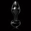 Icicles No 44 Glass Anal Plug - Black